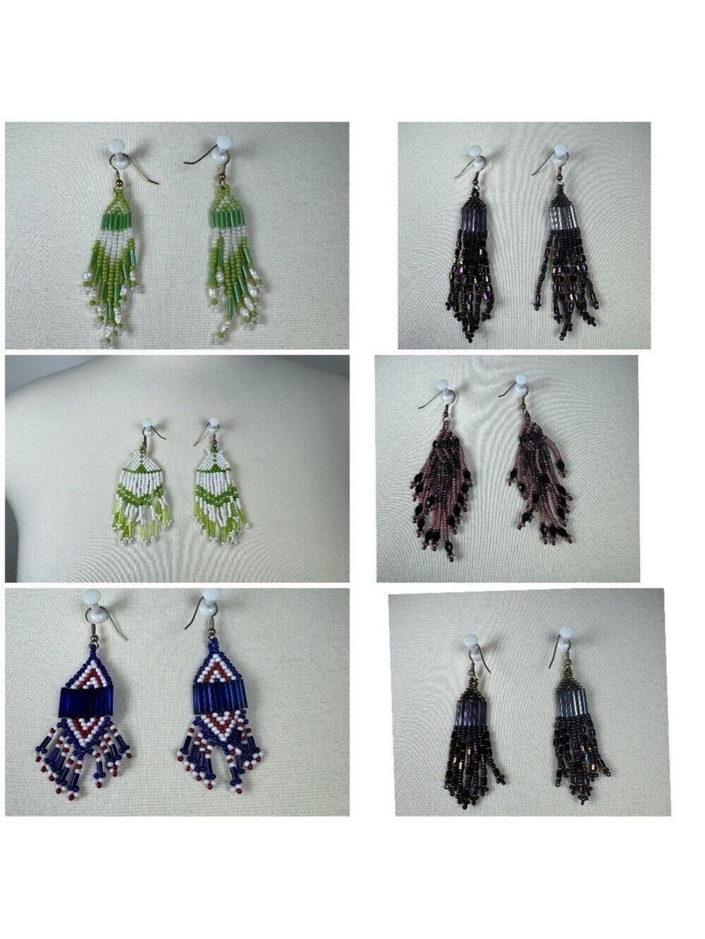 Elegant Beaded Dangle Earrings